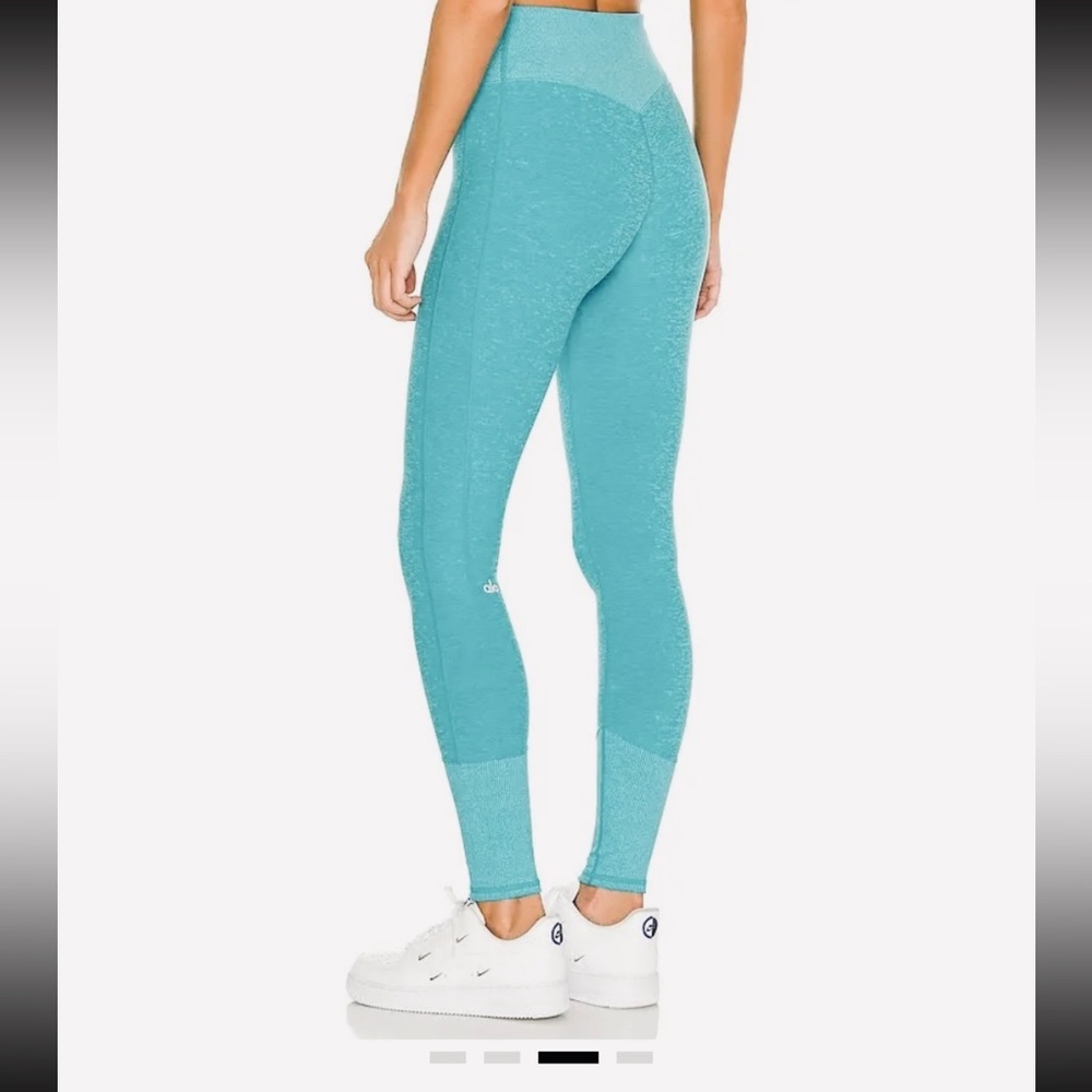 ALO Yoga Aqua Blue High-Rise Seamless Leggings